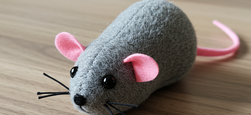 DIY Catnip Mouse Toy Sewing Pattern