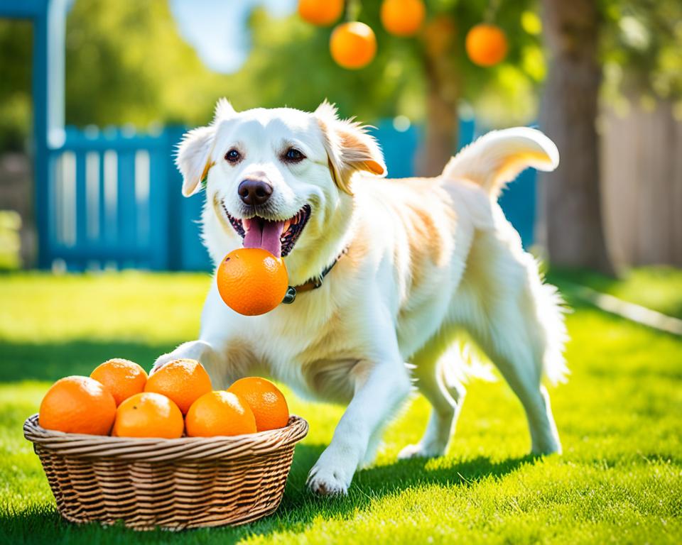 safety of feeding oranges to dogs