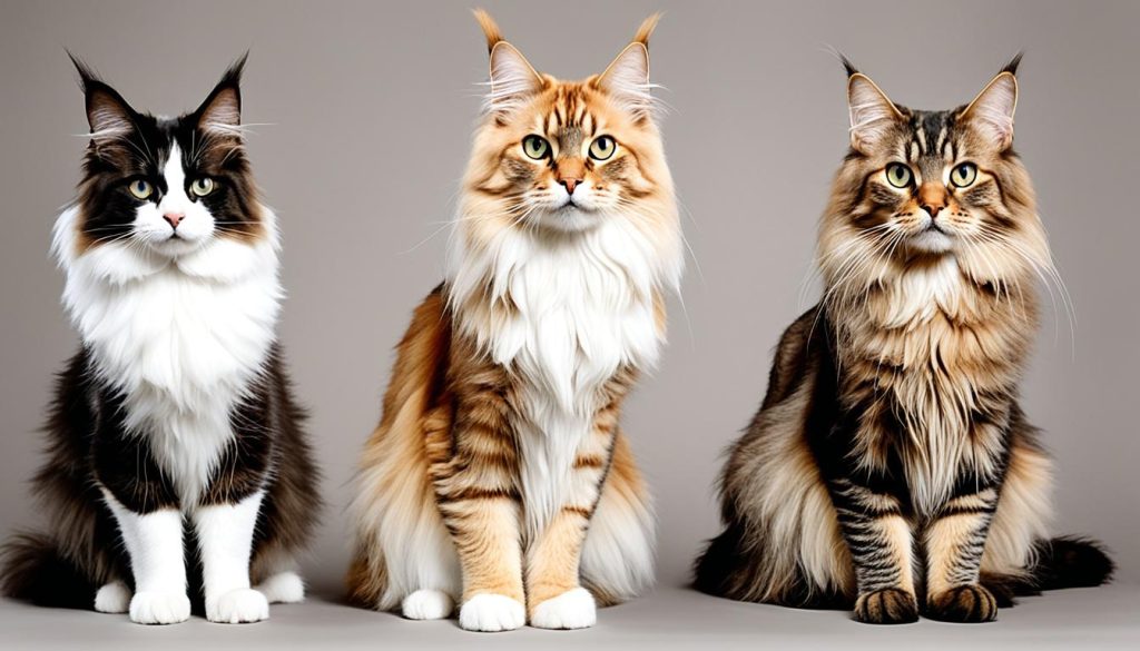 Maine Coon vs. other cat breeds size comparison