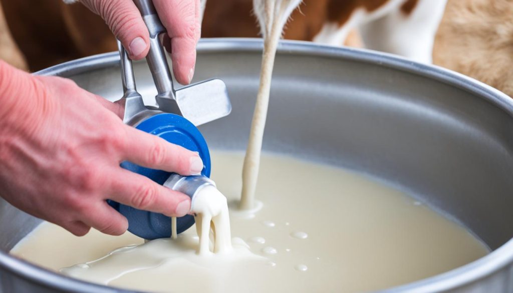 cow milking techniques