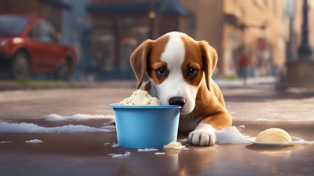 what do i do if my dog ate ice cream
