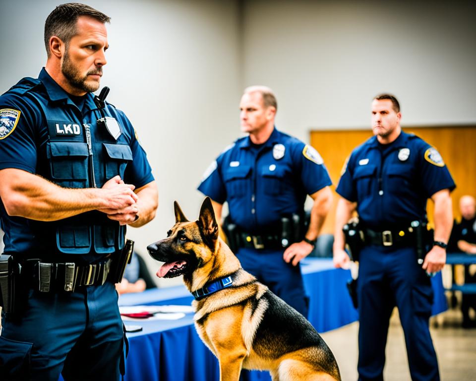 K-9 unit in action