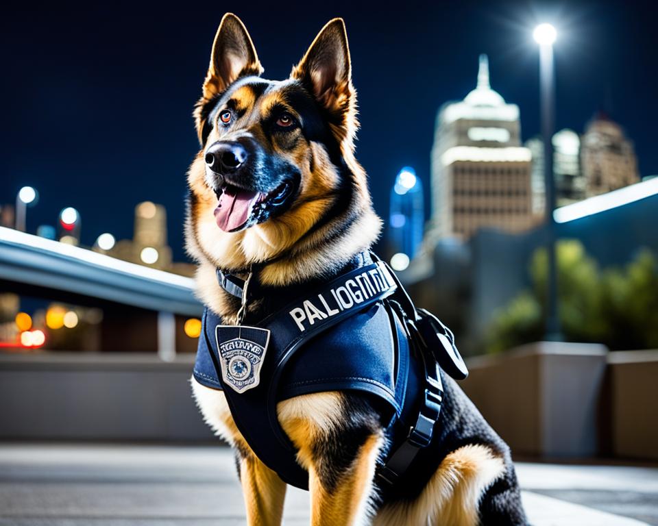 K9 officer and canine companion