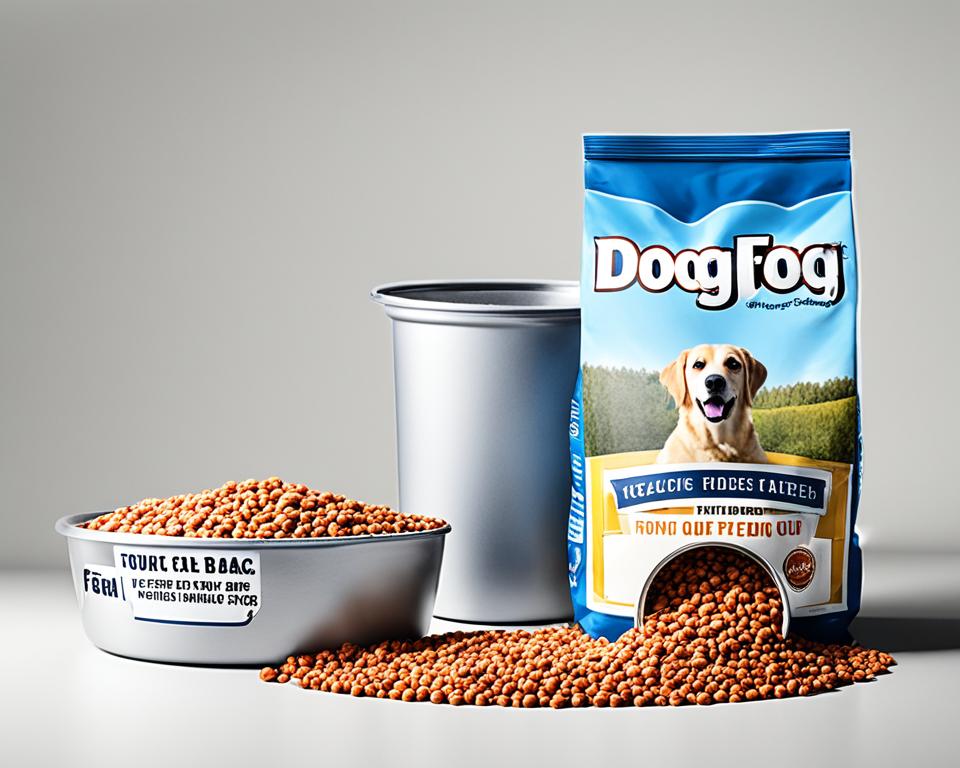 how many cups of dog food in a 40 pound bag