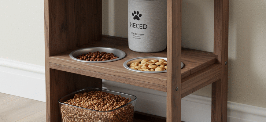 DIY Pet Feeding Station Organizer
