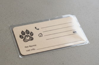 DIY Pet Emergency Contact Wallet Card