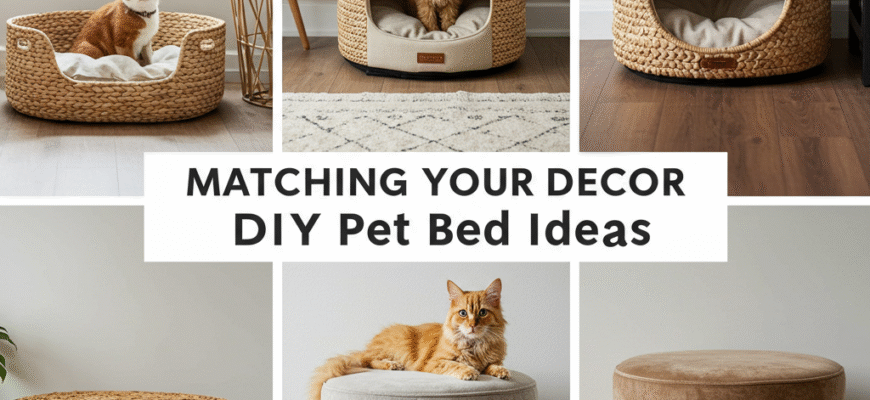 Matching Your Decor Stylish DIY Pet Bed Ideas